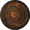 Ekena Millwork Raymond Ceiling Medallion (Fits Canopies up to 5 3/8"), Hand-Painted Rust, 18"OD x 1 1/4"P CM18RA2RUS - alternate 1